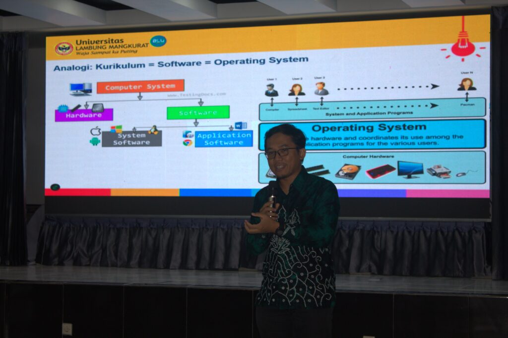Nara Sumber Prof. Ir. Agung Nugroho, S.TP., M.Sc., Ph.D., IPM Kepala Lembaga Penjaminan Mutu dan Pengembangan Pembelajaran Universitas Lambung Mangkurat Banjarmasin